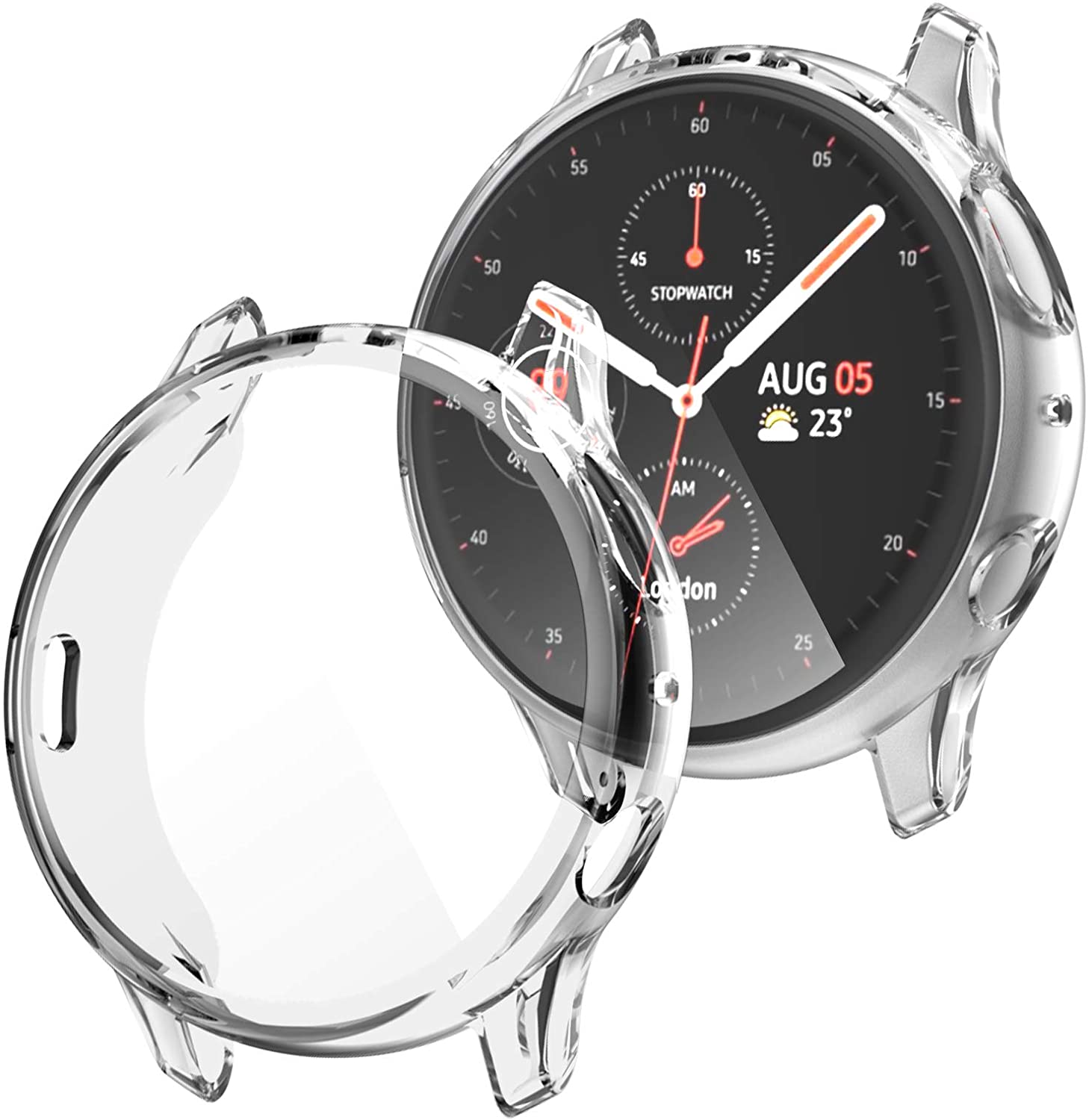 Coque rigide en PC robuste et protecteur d'écran pour Samsung Galaxy Active Watch 2 Coque rigide en PC robuste et protecteur d'écran pour Samsung Galaxy Active Watch 2